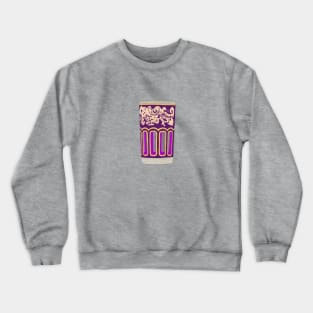 Purple Moroccan Tea Cup - ATAY Cup - Traditional Moroccan Tea Cup Crewneck Sweatshirt